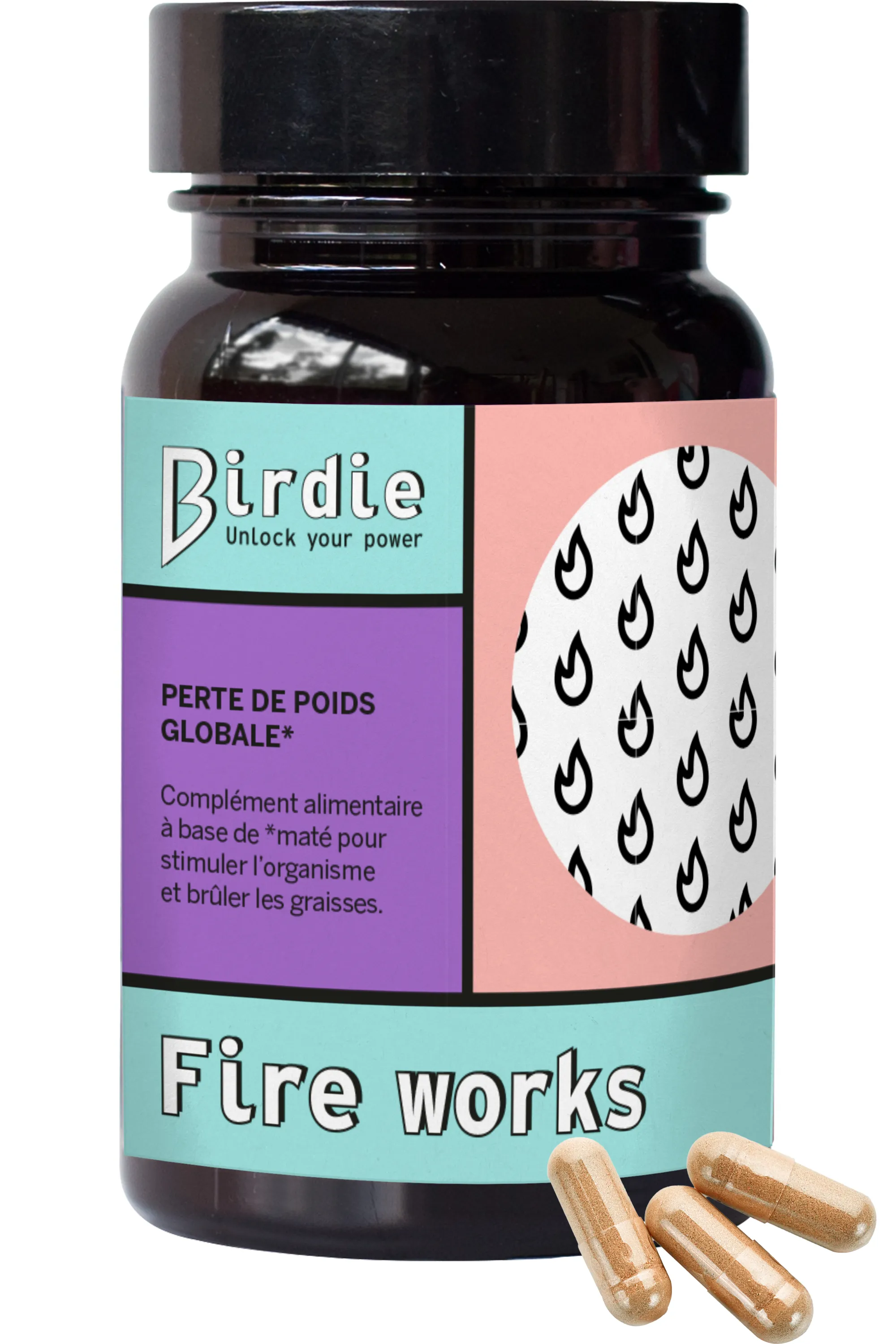Birdie Compléments alimentaires minceur et perte de poids Fire works-16.6 g