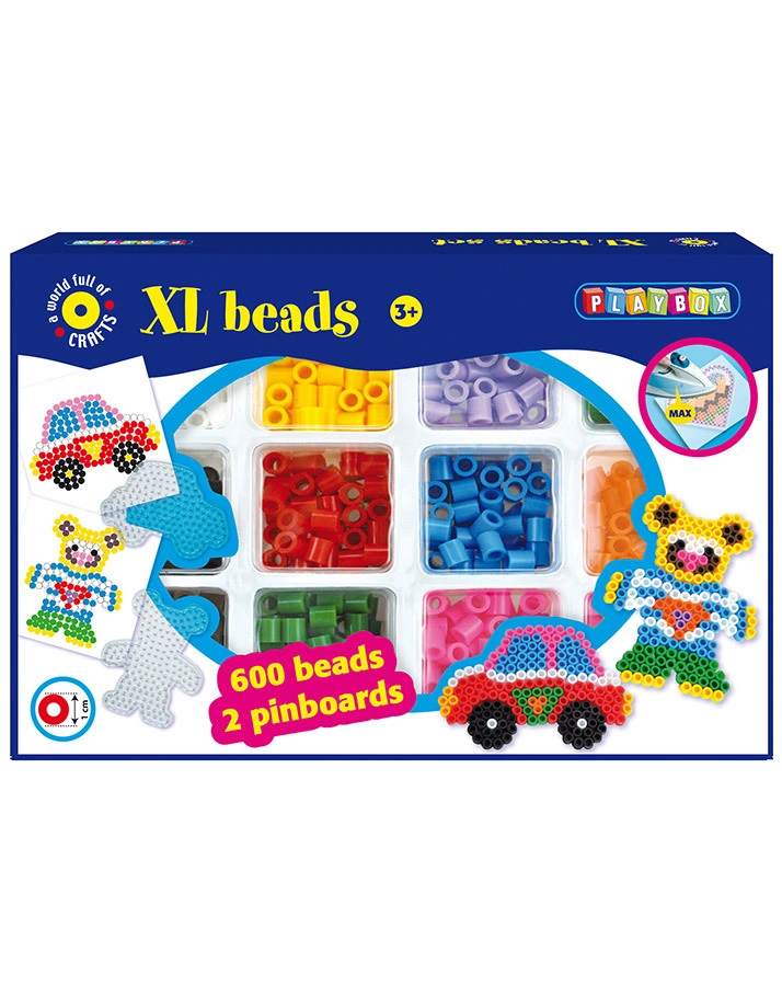 Bügelperlen-Set XL AUTO & BÄR 602-teilig in bunt