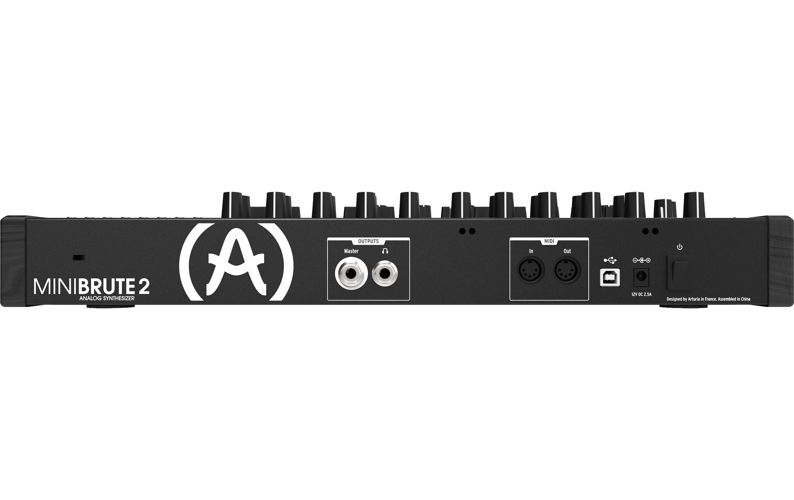 Synthesizer MiniBrute 2 - Noir Limited Edition<br>Halbmodularer monophoner Synthesizer mit 25-Noten-Tastatur