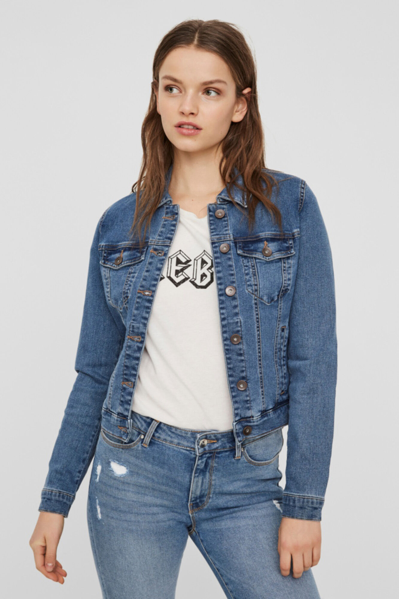 Jaqueta jeans - Azul