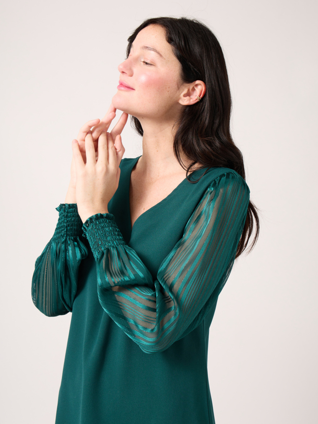 Robe courte unie