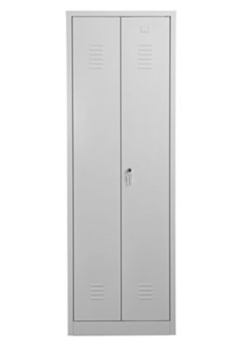 PROREGAL Dolphin metalen locker, HxBxD 180 x 60 x 50 cm, cilinderslot, wit