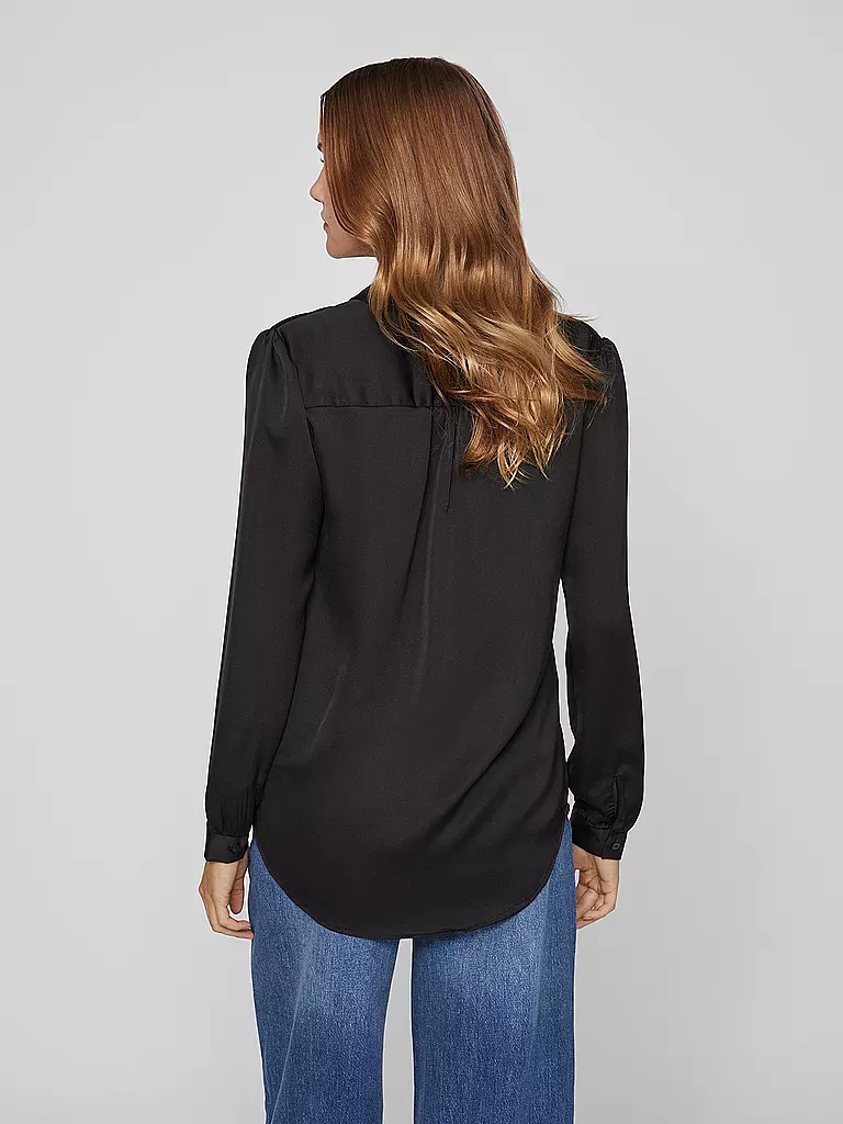 VILA Bluse VIELLETTE schwarz