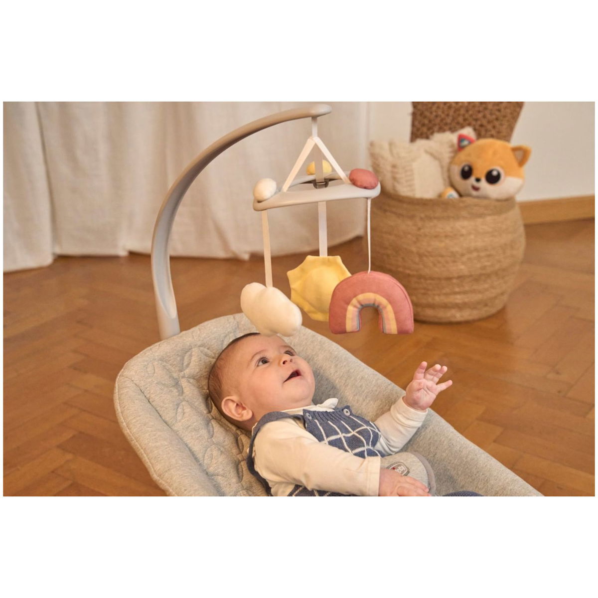 ChiccoChicco   Babywippe Zen Wave wooden grey