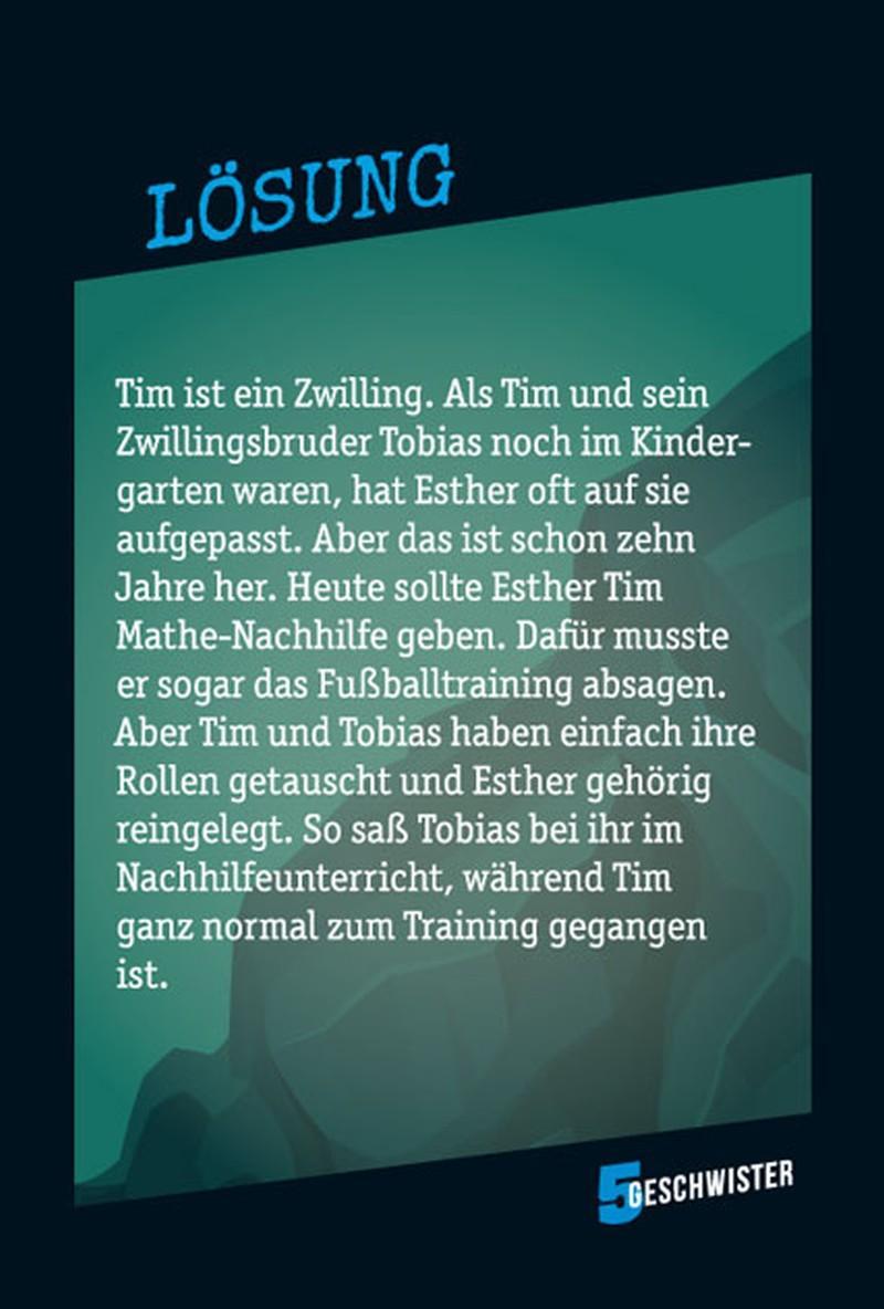 5 Geschwister Rätselspaß