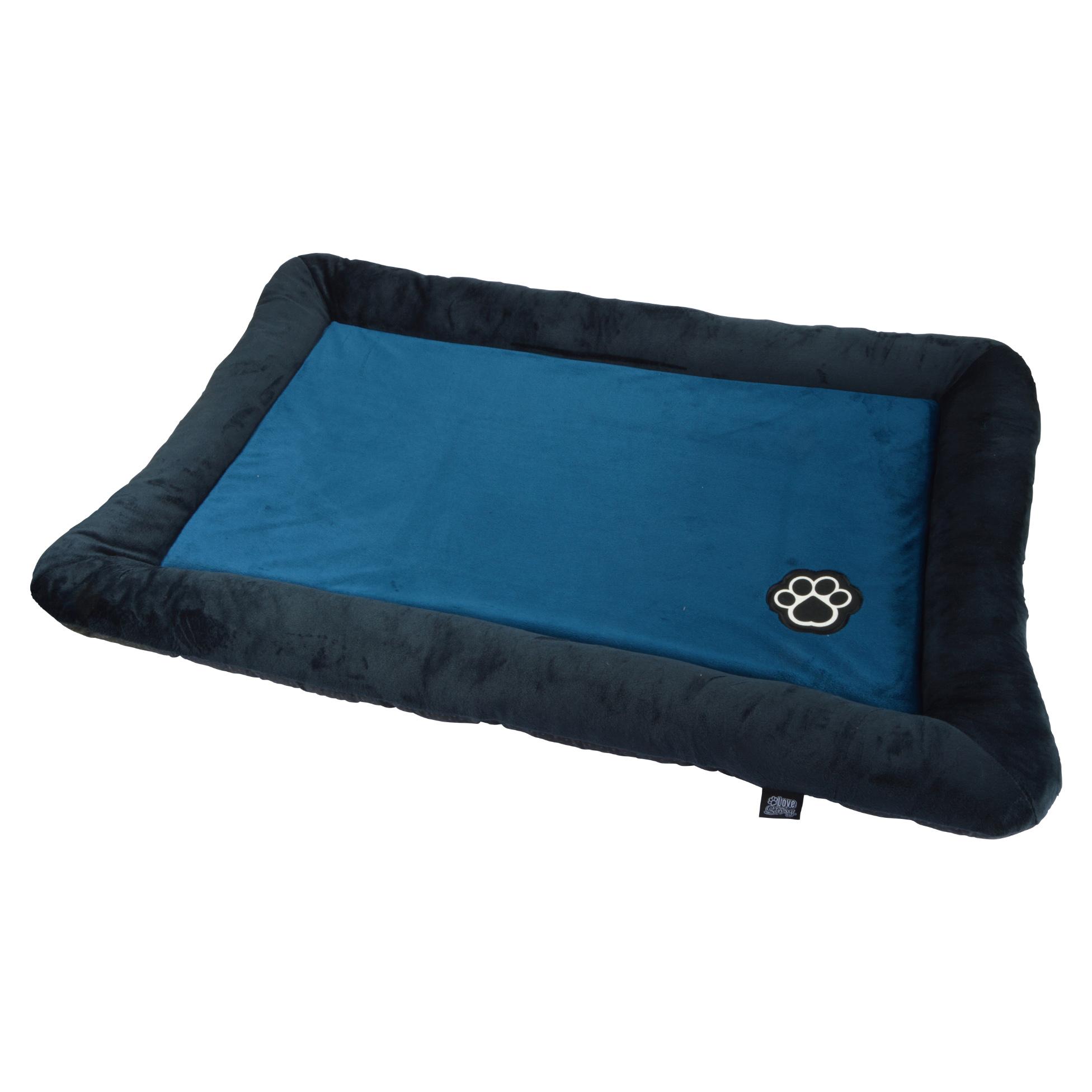 COUSSIN RECTANGLE 90X60CM PATCHY EMERAUDE CHARBON