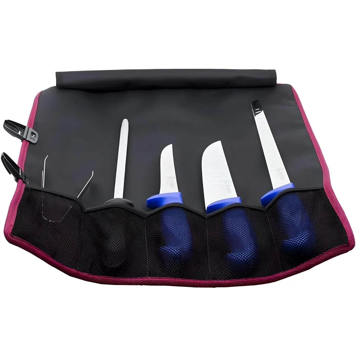 Visiodirect Trousse de couteaux professionnelle - 5 pièces - Noir