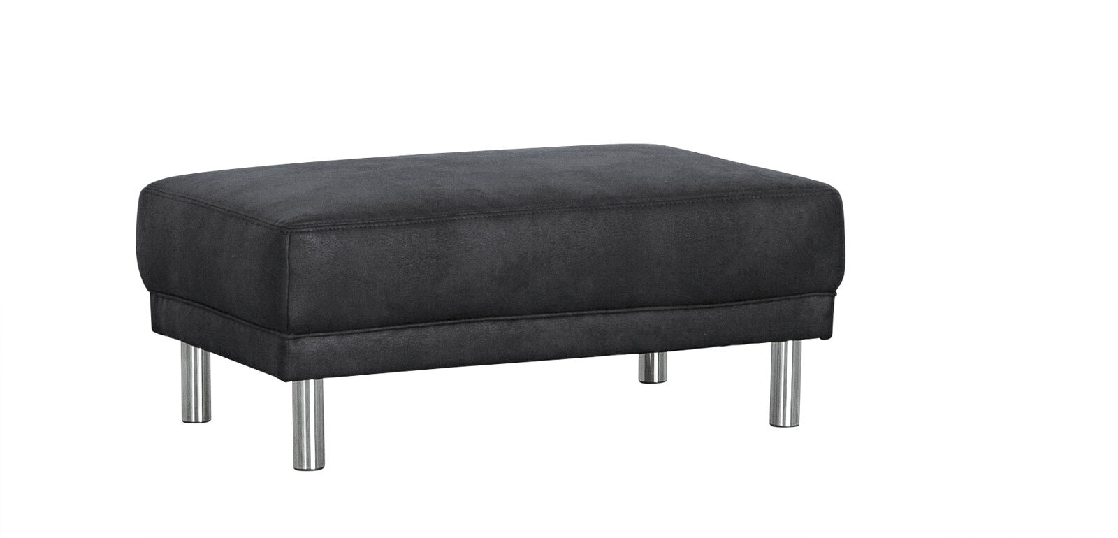 Hocker Bruno Lederlook Anthrazit