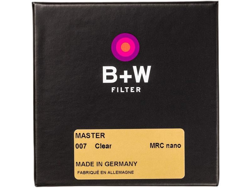 B W Schutzfilter MASTER 007 Clear MRC Nano – 52 mm Linsenschutz ohne Filterwirkung