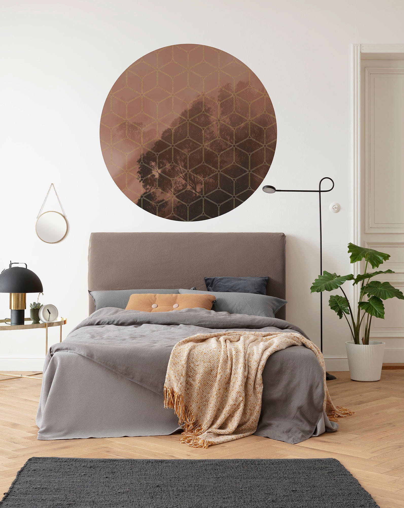 Komar Fototapete »Vlies selbstklebend - New Morning - Grösse 125 x 125 cm« bedruckt glatt Wohnzimmer, Schlafzimmer