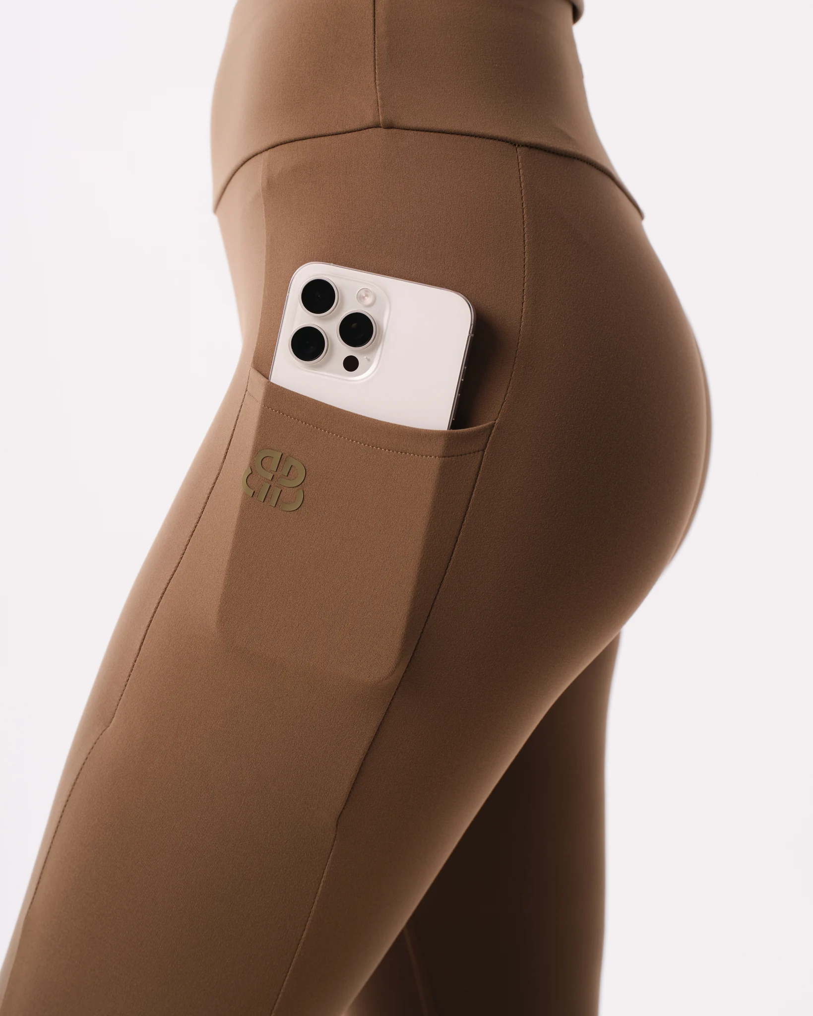 Bumpro Lively Scrunch Pocket Tights Green Olive