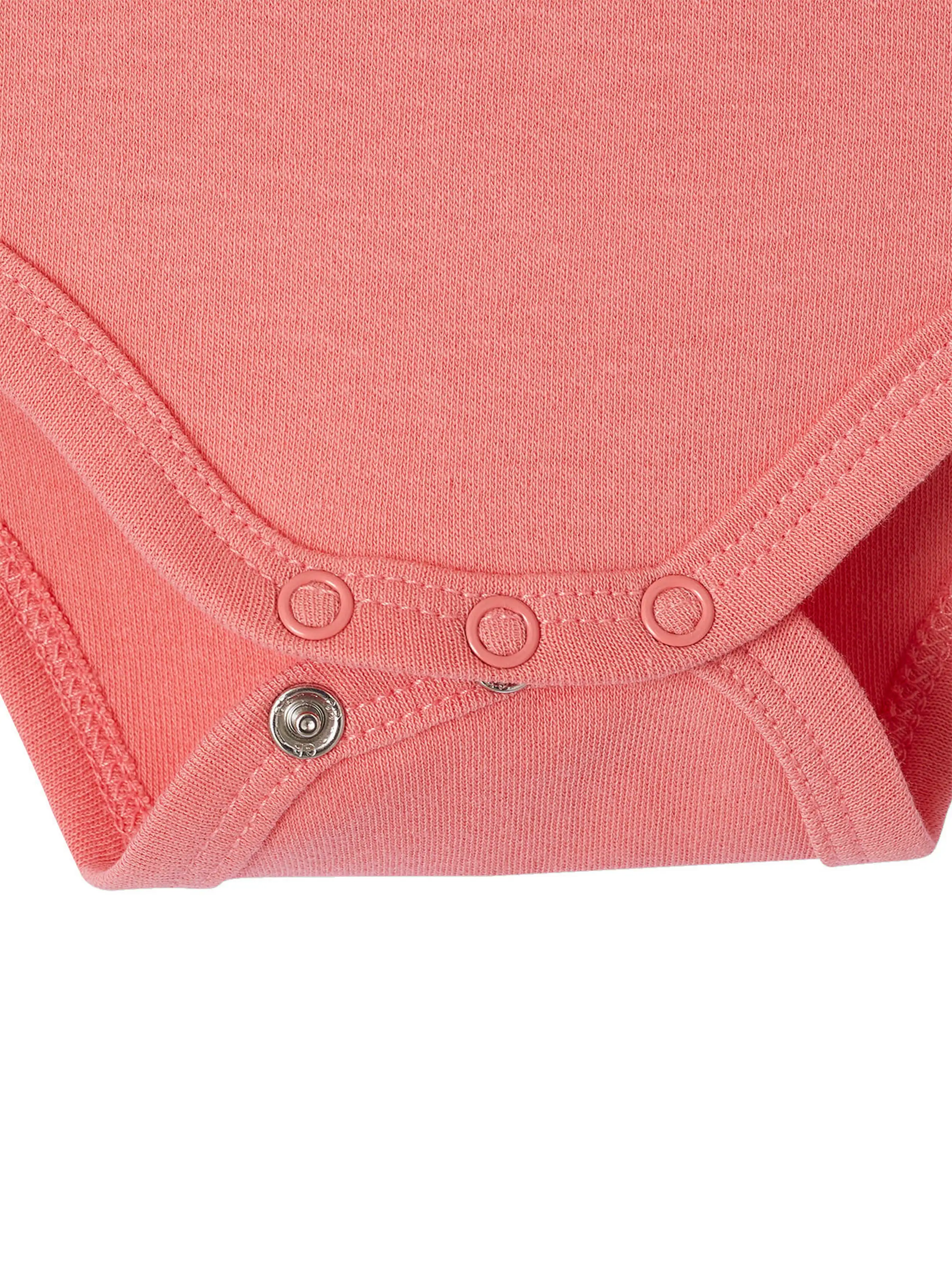 Vertbaudet Bio-Kollektion: Baby-Set für Neugeborene mit Herzen, 3 Teile bonbon rosa