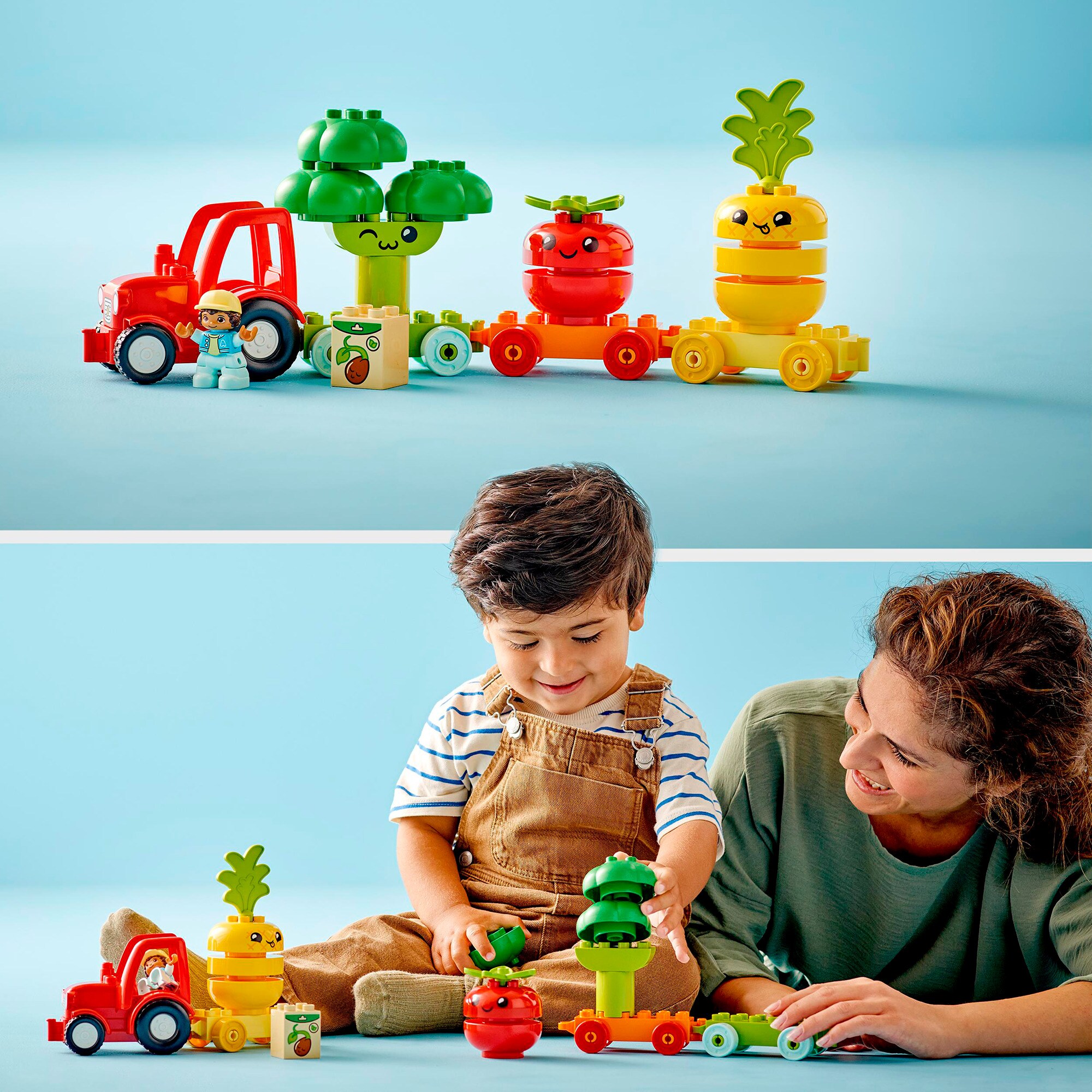 LEGO Konstruktionsspielzeug DUPLO Obst- und Gemüse-Traktor