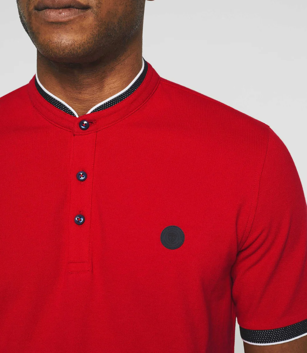 Polo manches courtes rouge 
