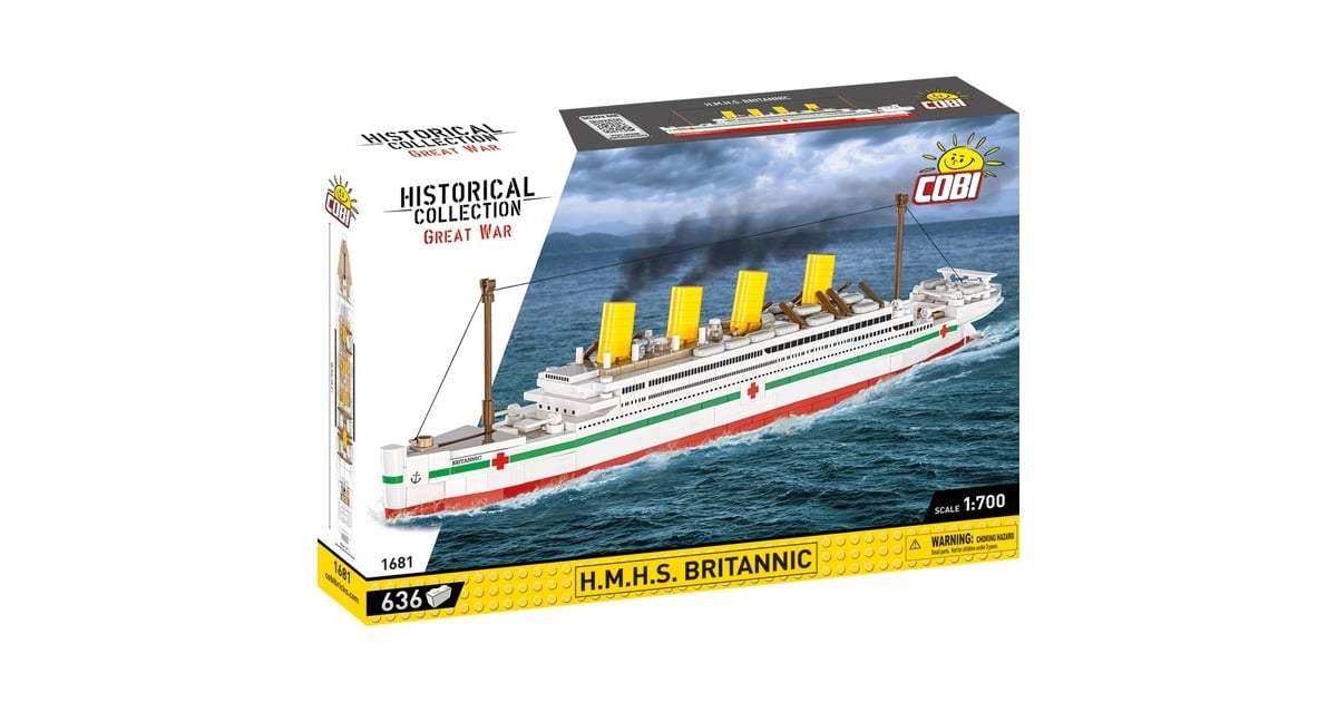 COBIHistorical Collection - H.M.H.S. Britannic Constructiespeelgoed  (Schaal 1:700)