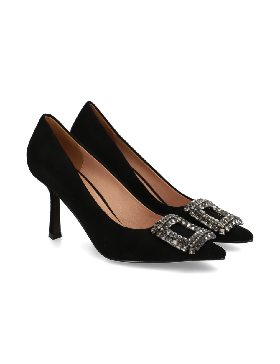 Veloursleder Pumps