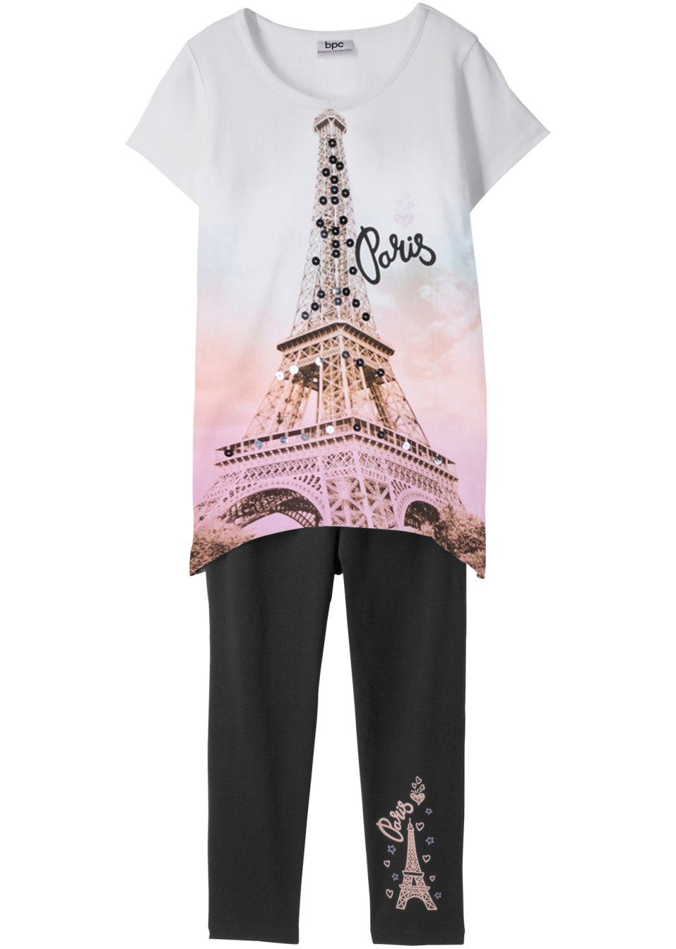T-shirt + legging 3/4 (Ens. 2 pces.)