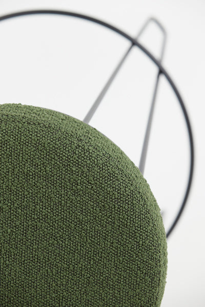 Light & Living Alice barkruk 73cm bouclé groen