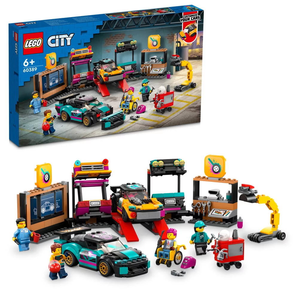 LEGO®CITY 60389 - LE GARAGE DE CUSTOMISATION
