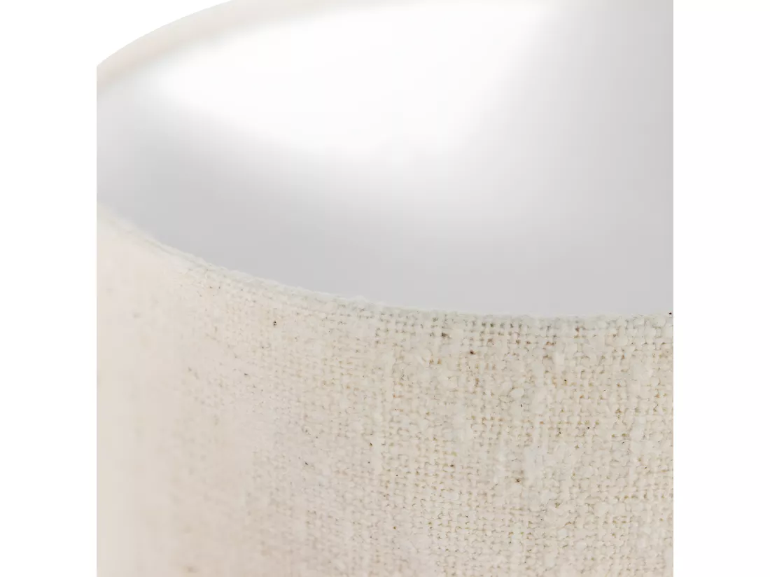 Loft - Lampadaire en tissu bouclette H130cm - Beige