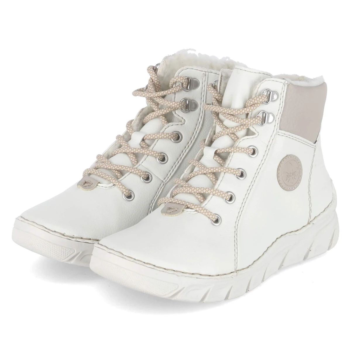 RiekerSchnürstiefeletten - WEISS