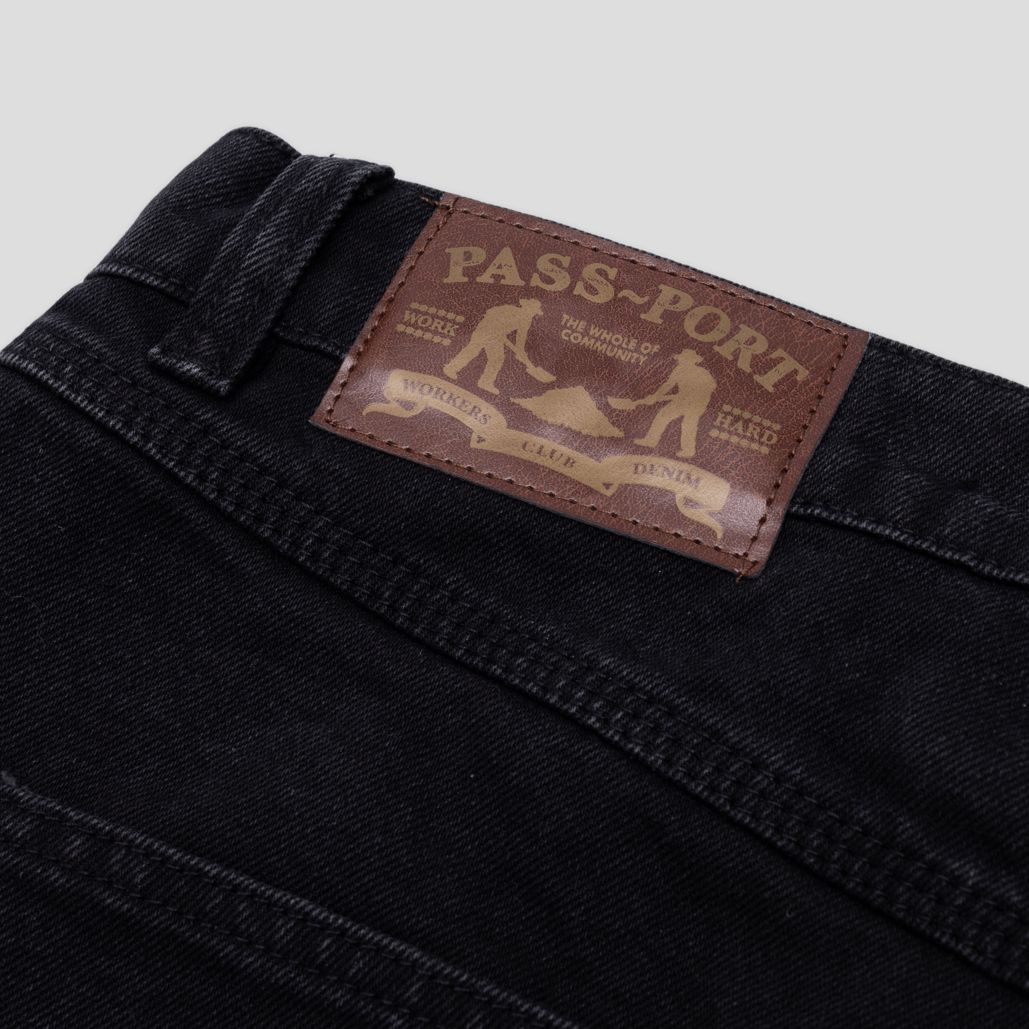 PassPort Workers Club Jean Washed Black