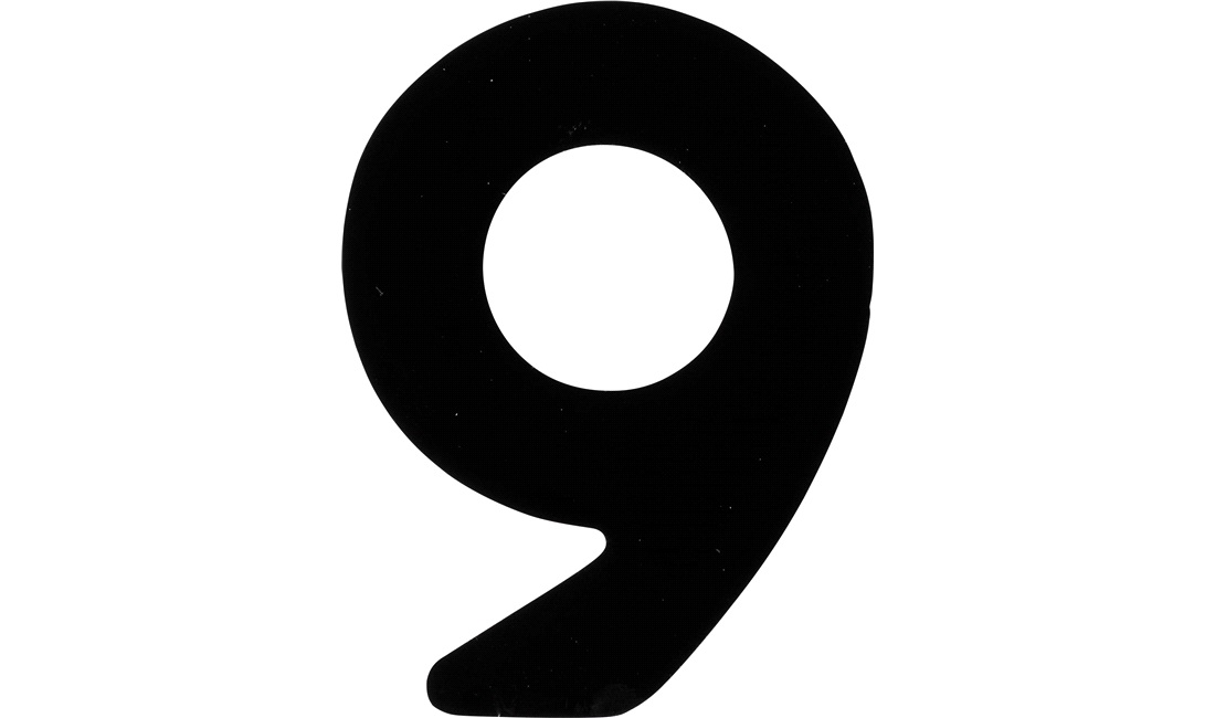 Klistermærke '9' 3