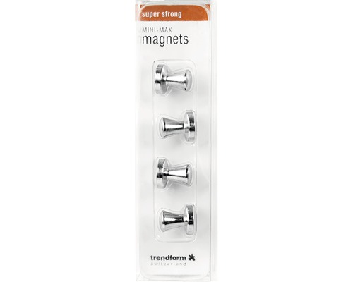 Decoratieve magneten extra sterk Mini-Max 4 stuks
