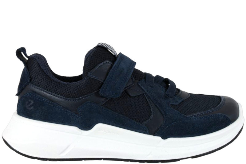 ECCO BIOM 2.2 K LEA/TEX E SNEAKERS I MØRKEBLÅ SKIND