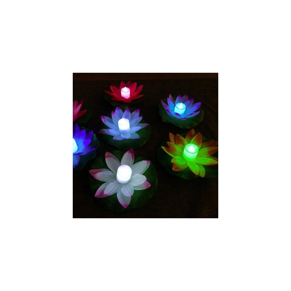 Flytende LED belysning Lotusblomst til Svømmebasseng & Spabad - 3-farget