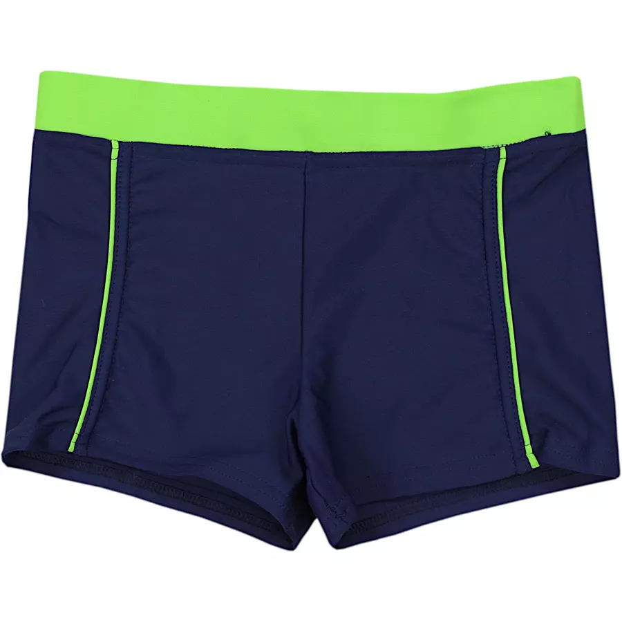Aquarti Jungen Kinder Badehose Seitliche Paspel grün