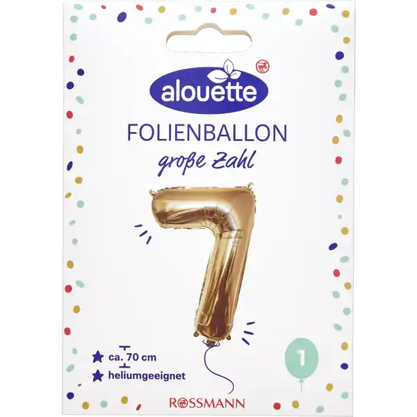 ALOUETTE Folienzahlen 70cm 3-9 messing