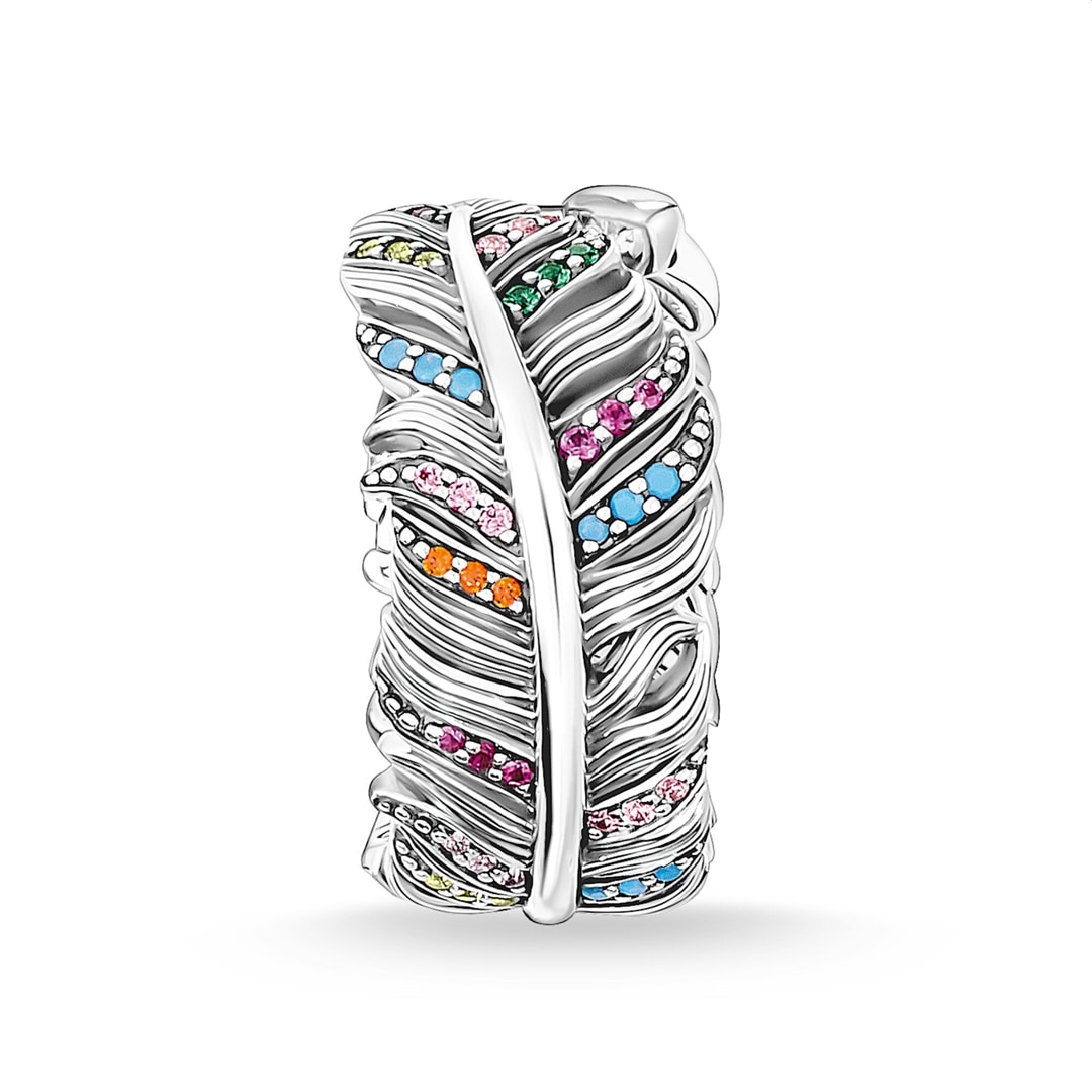 Thomas Sabo Sterling Silver Glam & Soul Damenring Feder Silber