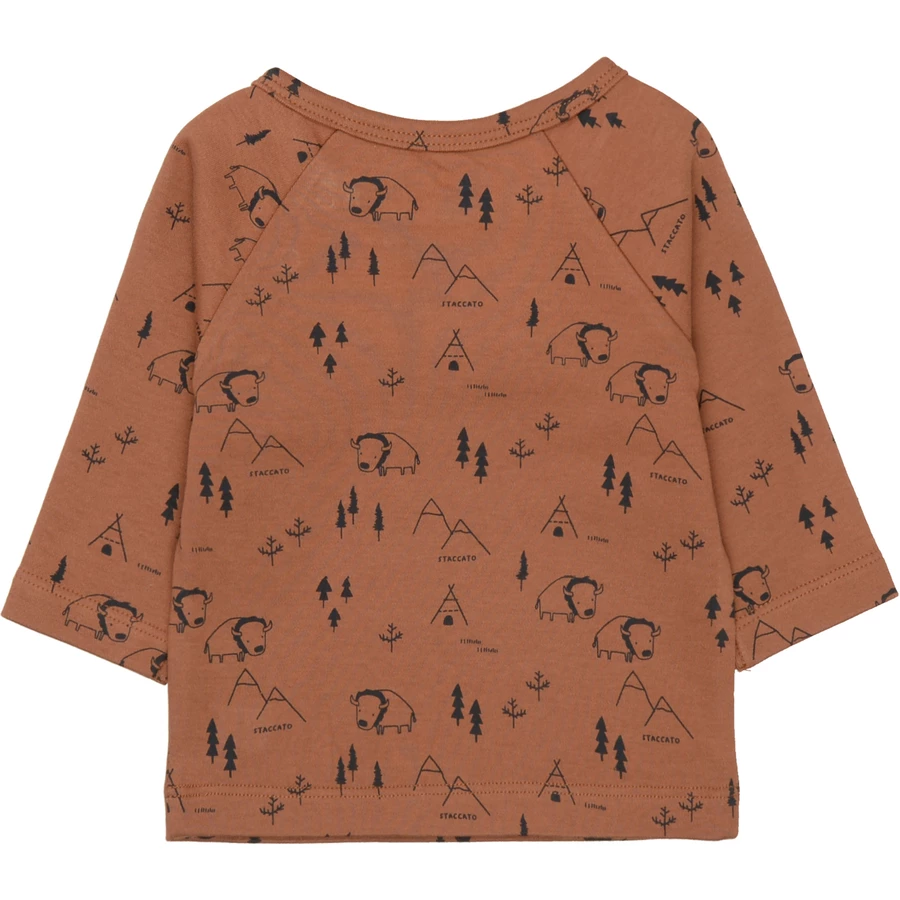 STACCATO Shirt haselnuss gemustert