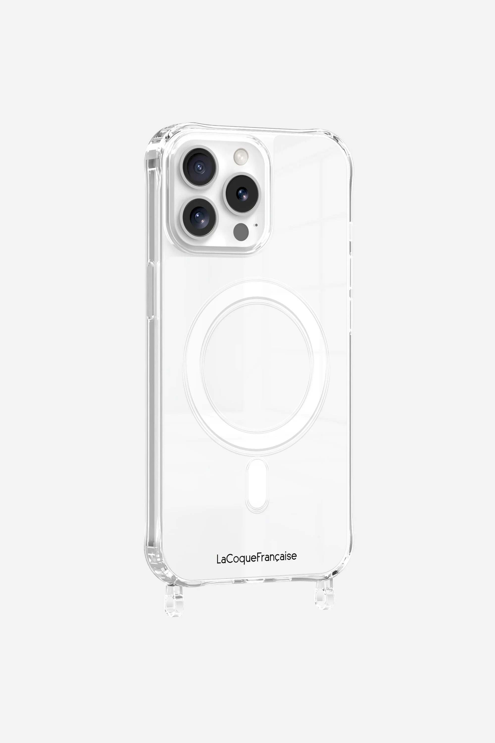 Coque de téléphone magsafe avec anneaux pour iphone 14 pro max | Argent