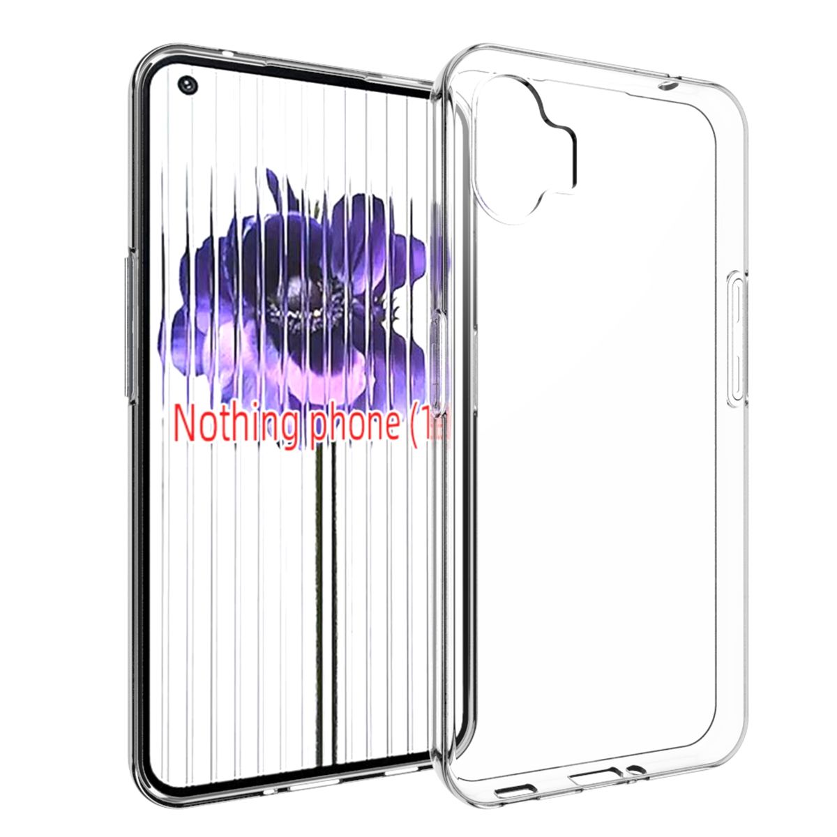 Hülle Handy Schutz für Nothing Phone Case Cover Bumper Etuis Tasche Transparent