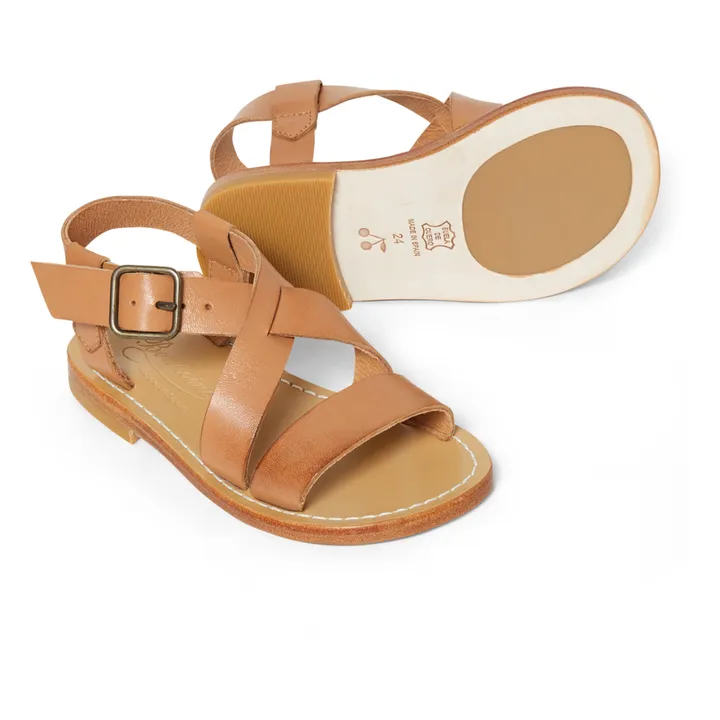 Bonpoint Sandales Cuir Caina | Camel