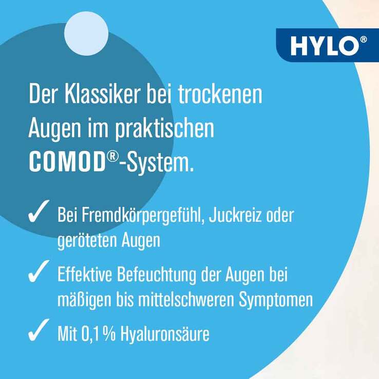 HYLO COMOD Augentropfen , 2X10 ml