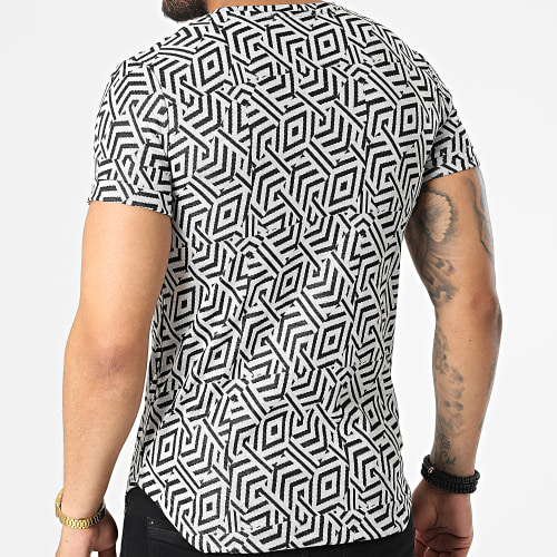 Tee Shirt Oversize DD85 Blanc Noir