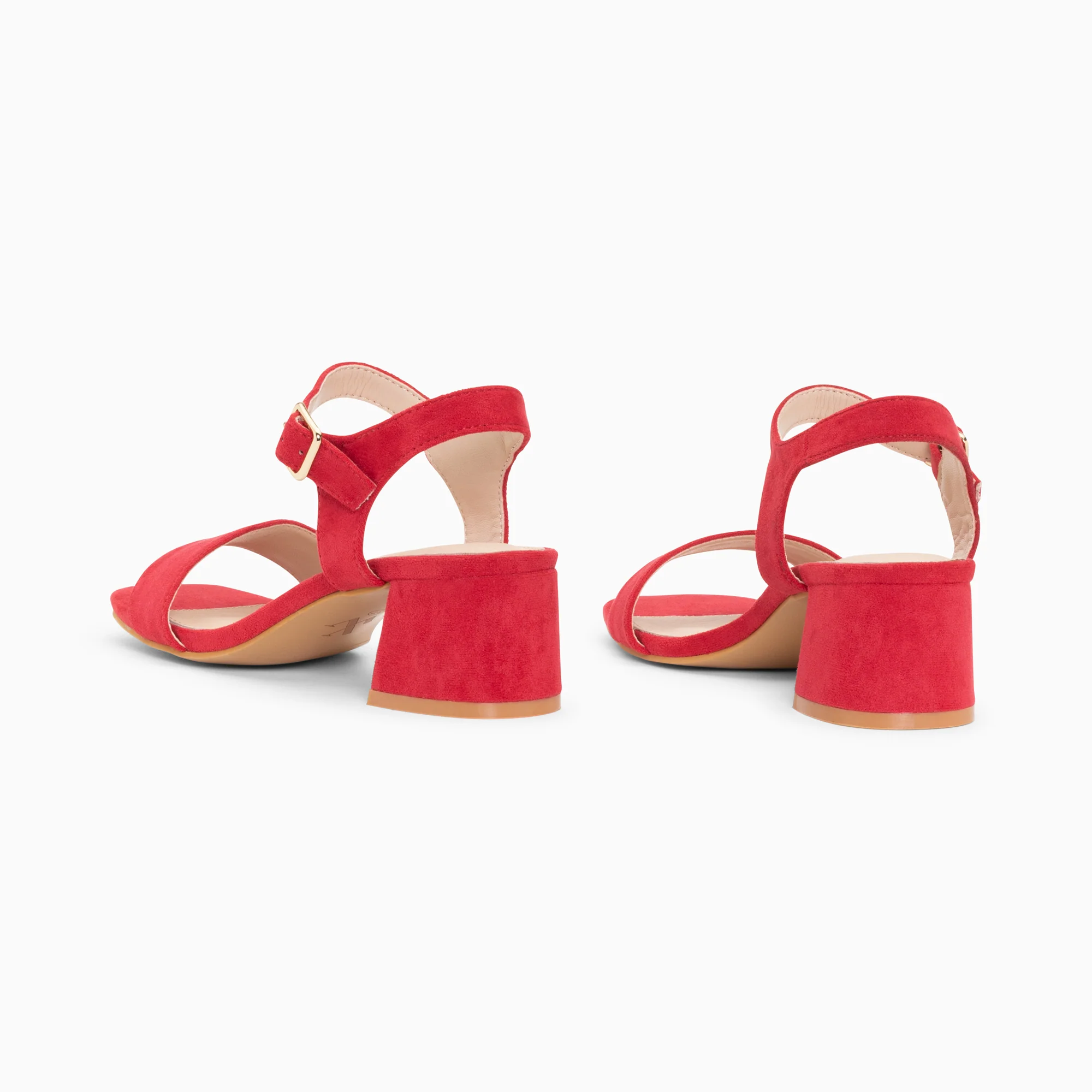 Sandales à talon, Compensées-Sandales à talon Laurie framboise