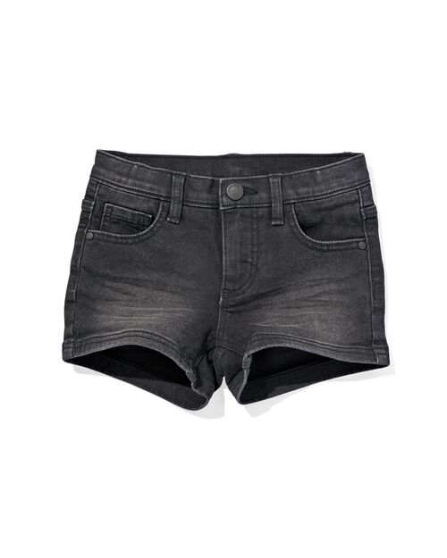 short enfant denim noir