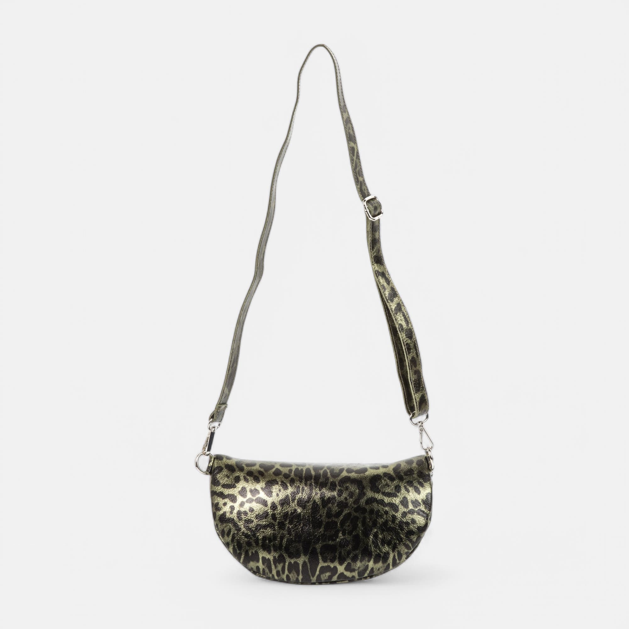Banane en cuir kaki