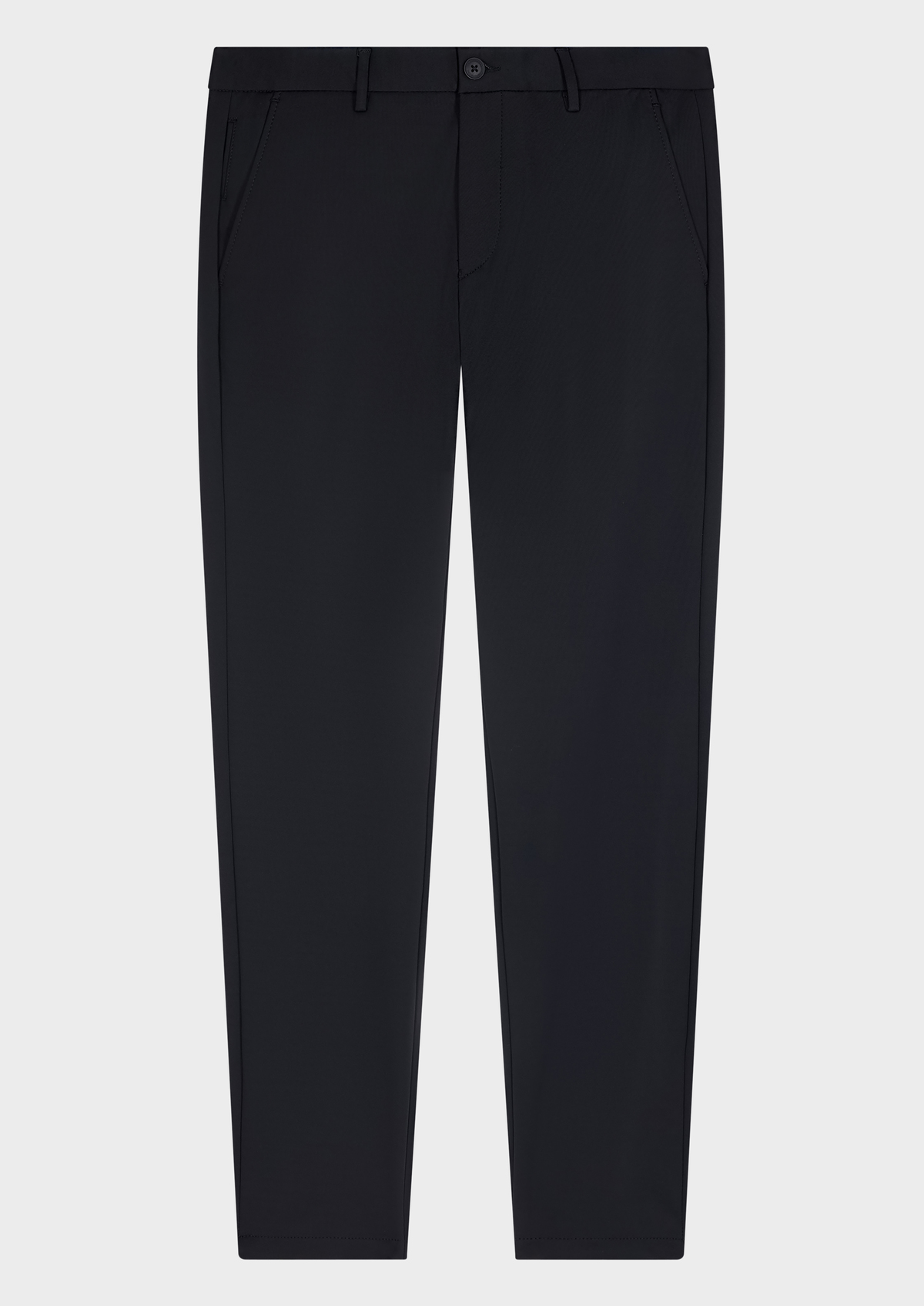 Chino slack skinny 7/8 uni bleu prusse