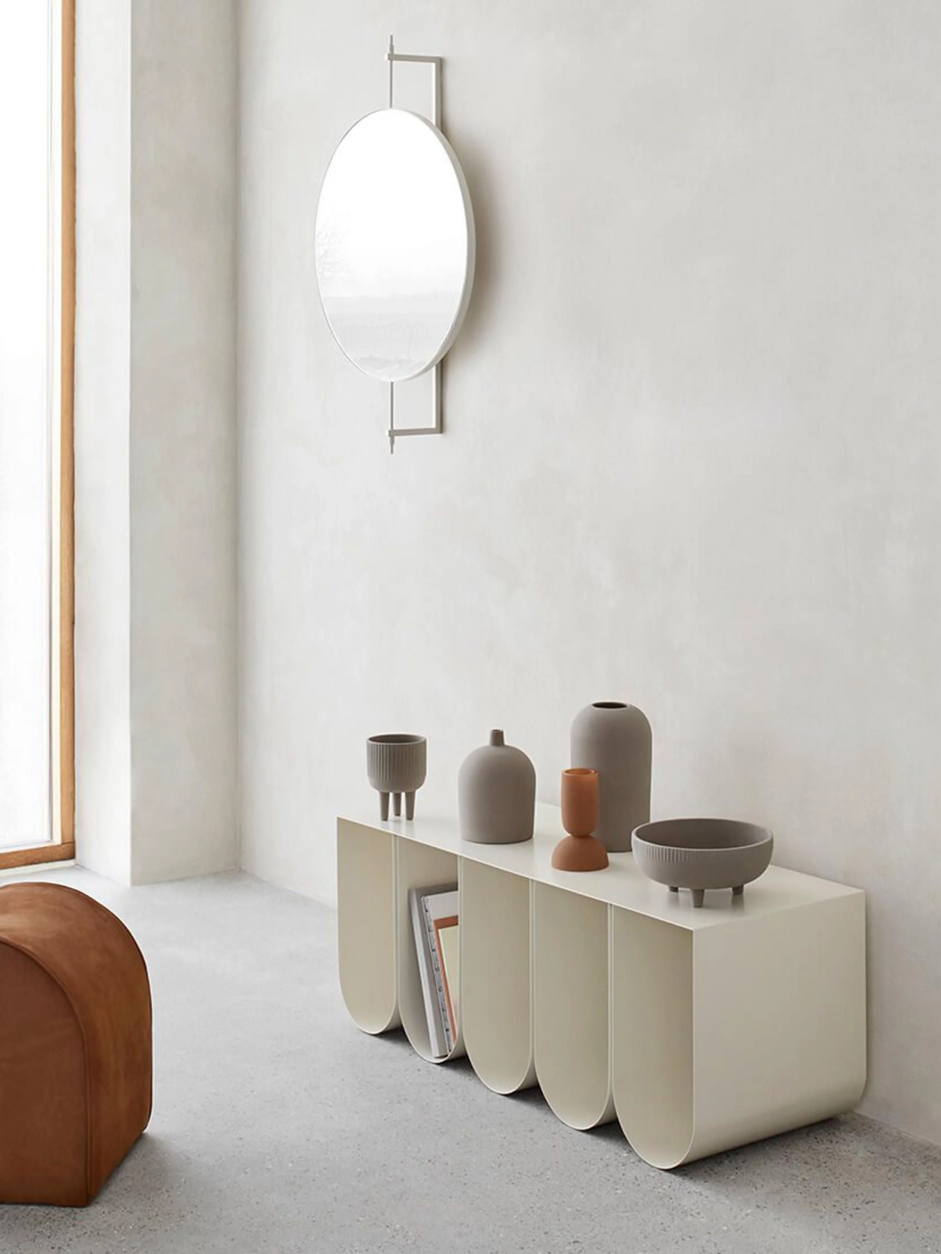 Metalen zitbank Curved