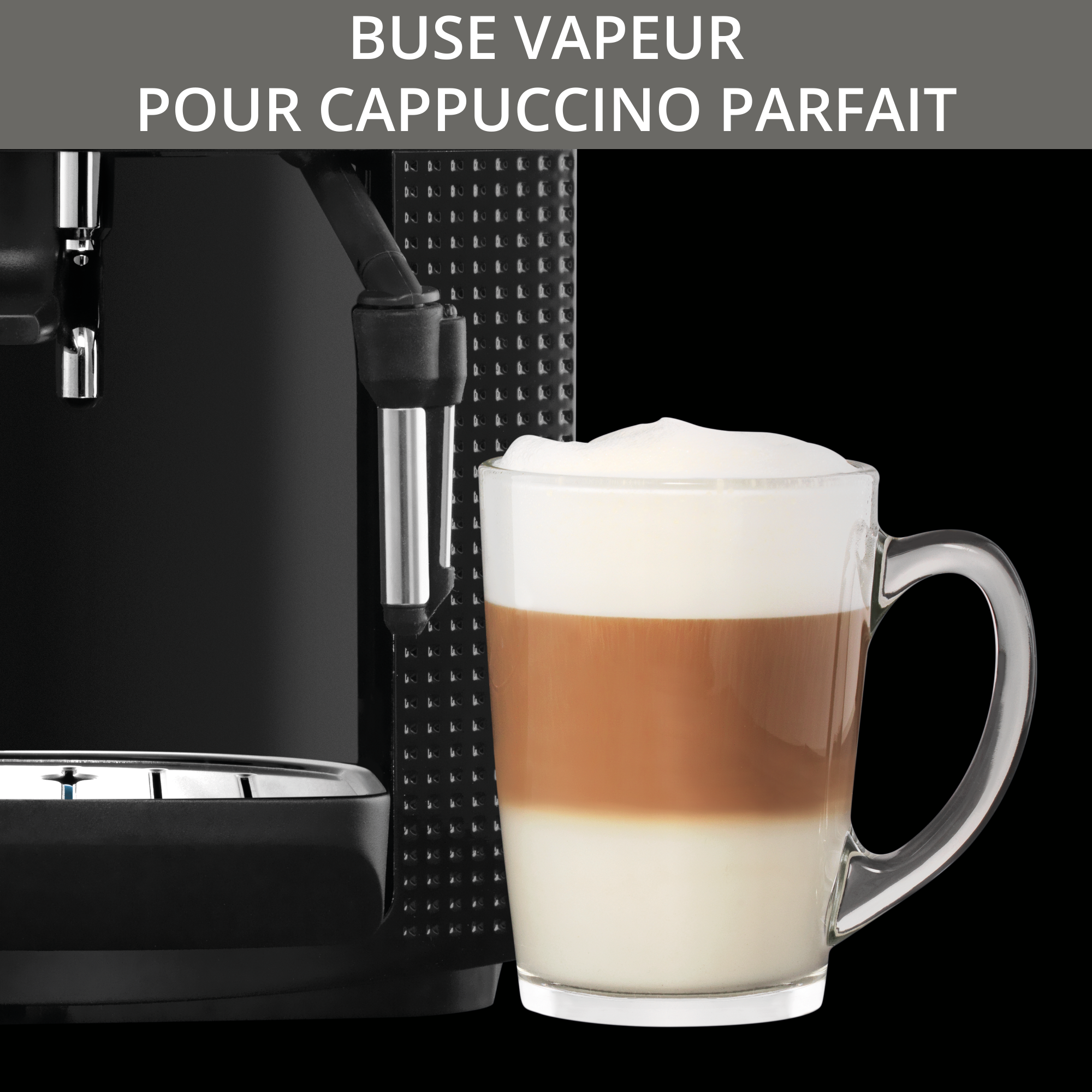 Essential, Machine à café à grain, 3 boissons, Ecran LCD