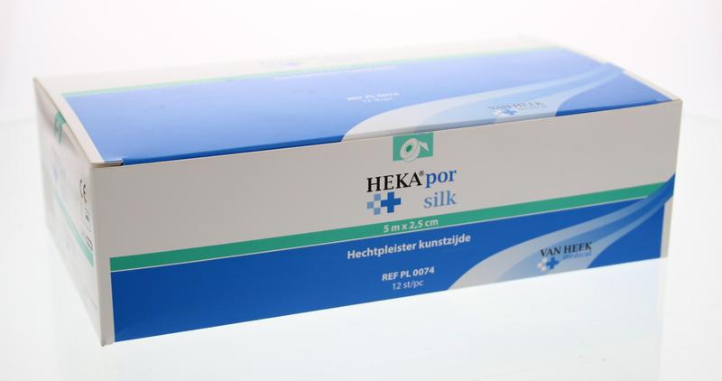 Hekapor Silk Hechtpleister Ring 5 m x 2.5 cm 12 Stuks