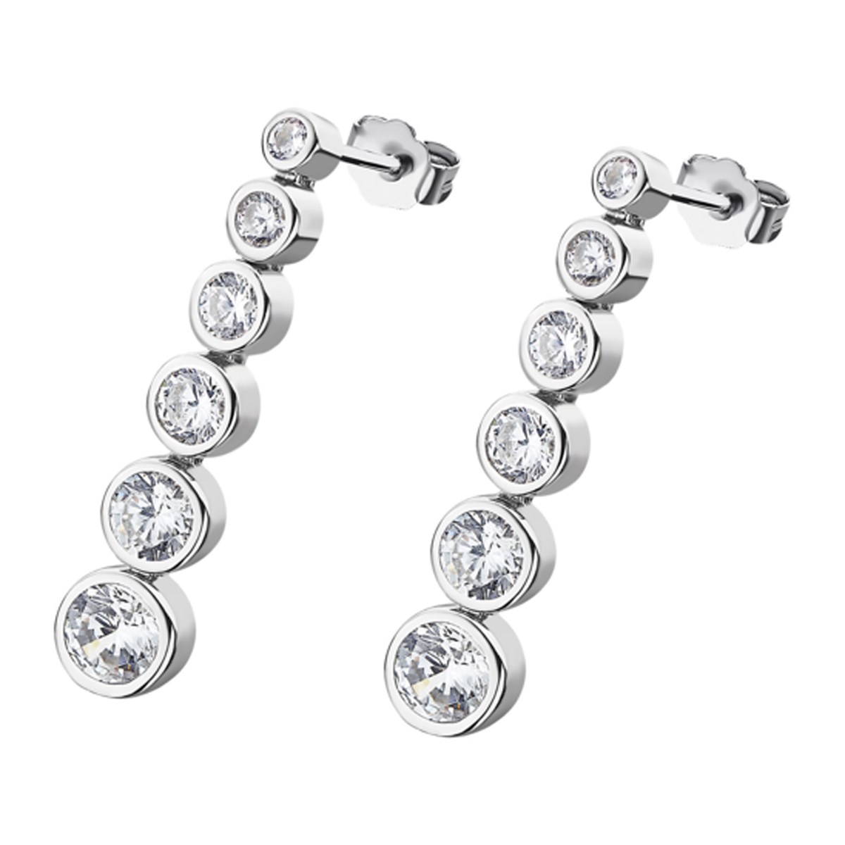 Boucles d'oreille Lotus argent pure essential