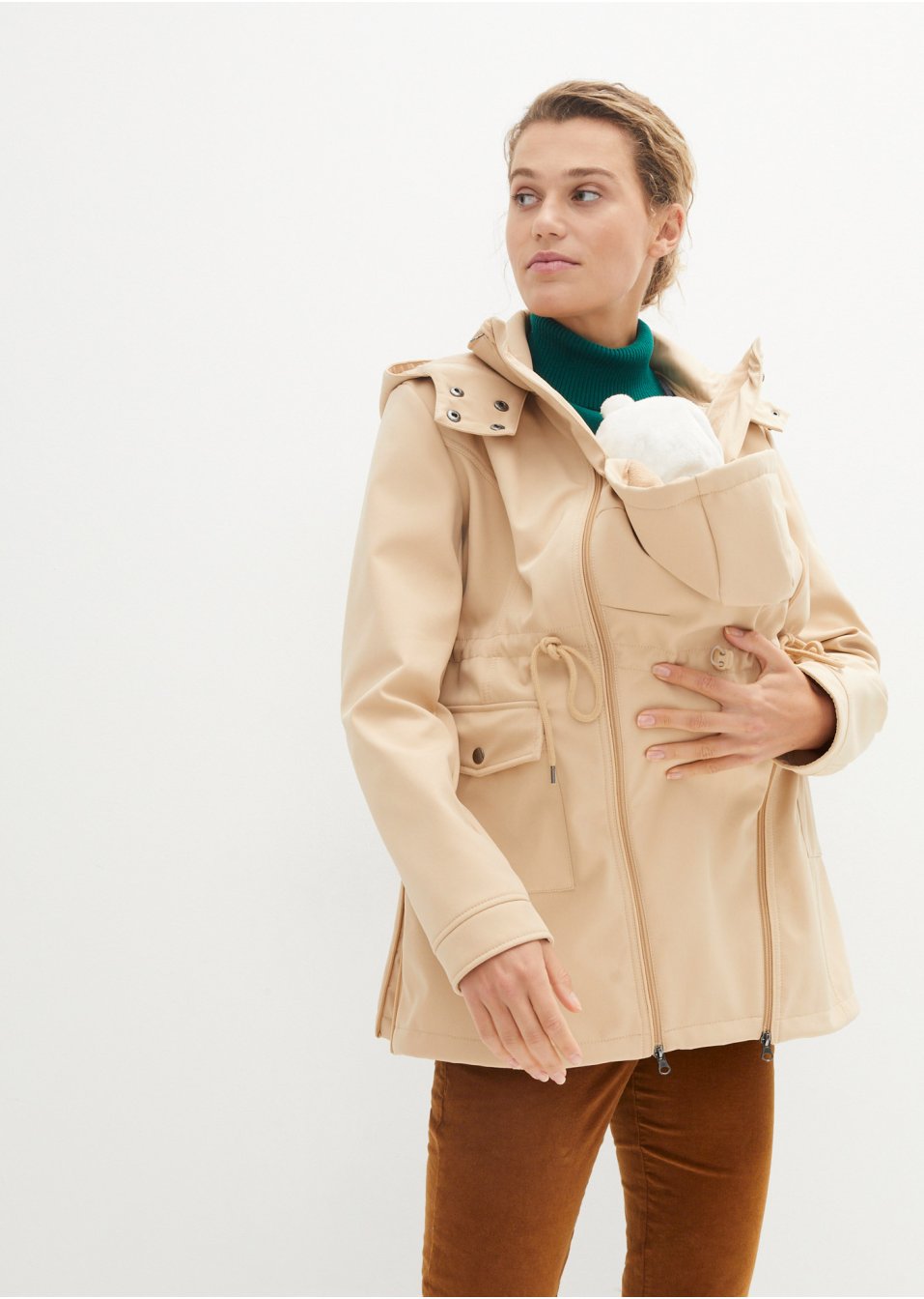 Parka de grossesse/portage softshell