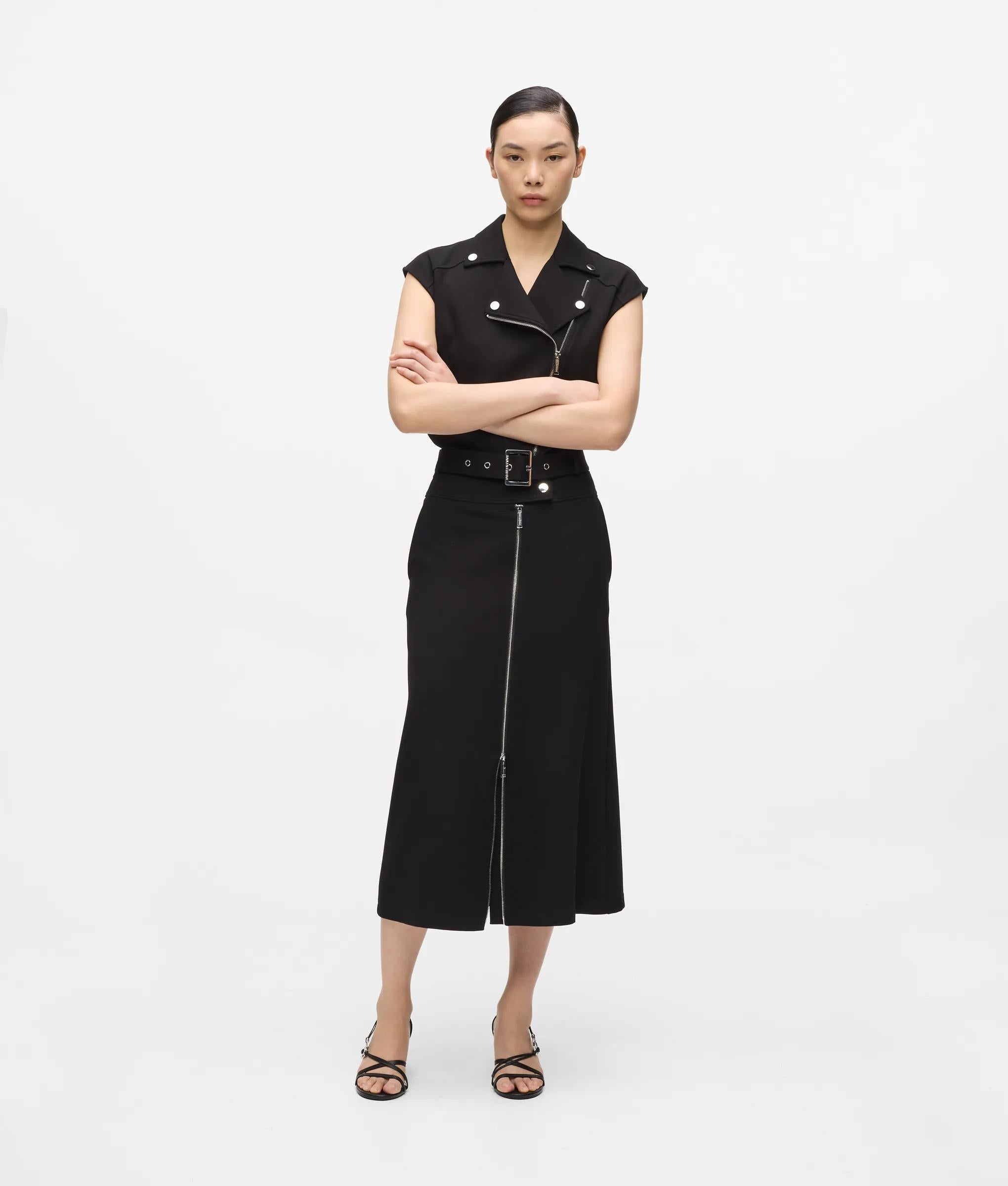 Jersey motorrijder maxi rok