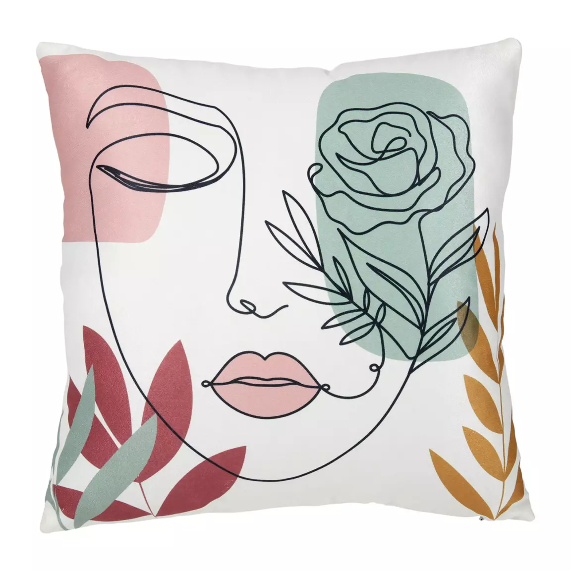 Housse de coussin carrée (40 x 40 cm) Visage Multicolore